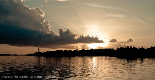 Sunset at Alafia River. Riverview FL.
