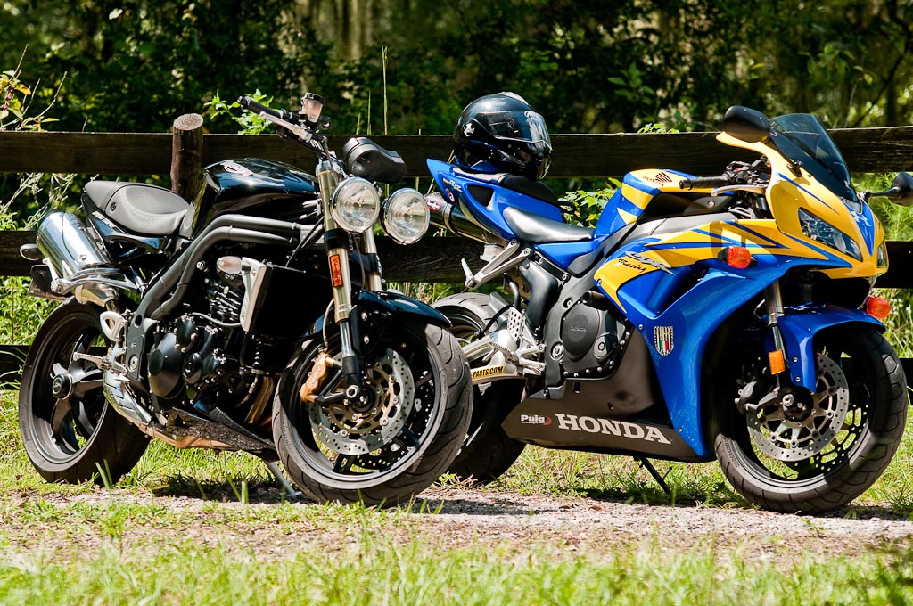 Speed Triple and Honda CBR1000RR